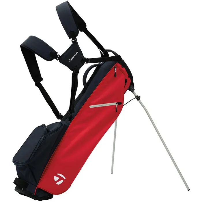 TaylorMade Flextech Carry Stand Bag – Dark Navy/Red
