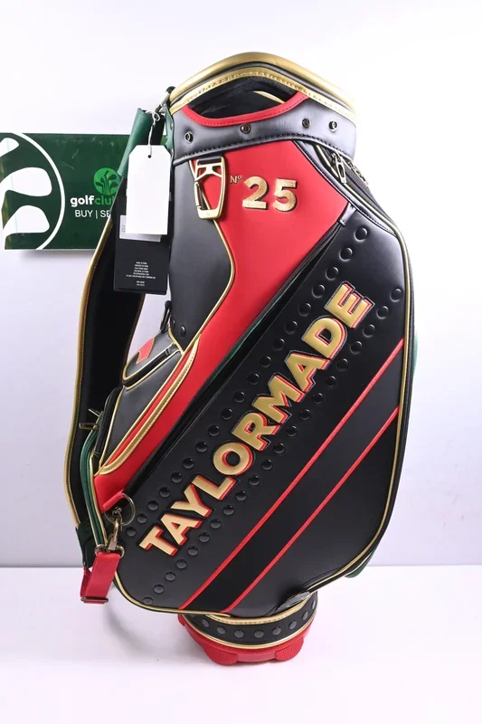 Taylormade Open Steam Line Tour Bag / 6-Way Divider / Black, Red, Green & Gold