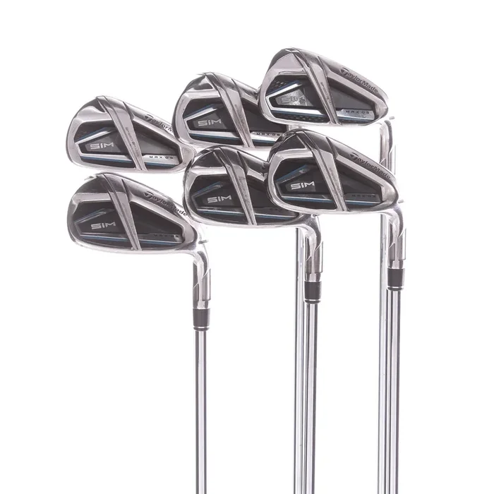TaylorMade Sim Max OS Mens Right Steel Irons 5-PW Regular – KBS Max 85R