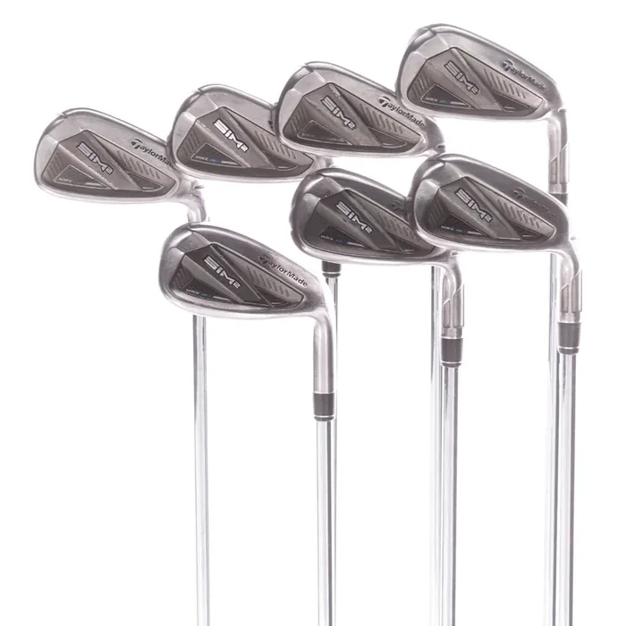 TaylorMade Sim2 Max Steel Mens Right Hand Irons 6-SW+AW Regular – True Temper Elevate 95
