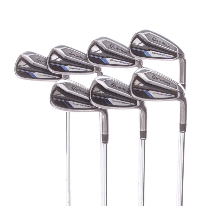 TaylorMade Speedblade Steel Men’s Right Hand Irons 4-PW Stiff – KBS Tour