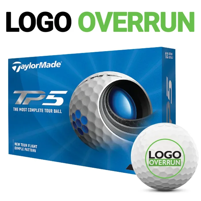TaylorMade TP5 Prior Generation Golf Balls – LOGO OVERRUN