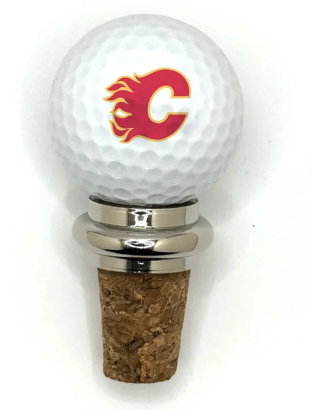 Team Golf CGY Flames Cork Wine Stopper