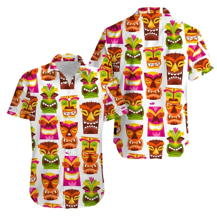 Tiki Funny Aloha Hawaiian Shirts- For men and women – Fanshubus – Fanshubus.com