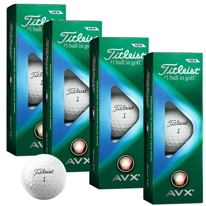Titleist AVX ’22 Golf Balls – White – 12 Pack (4 Sleeves of 3)