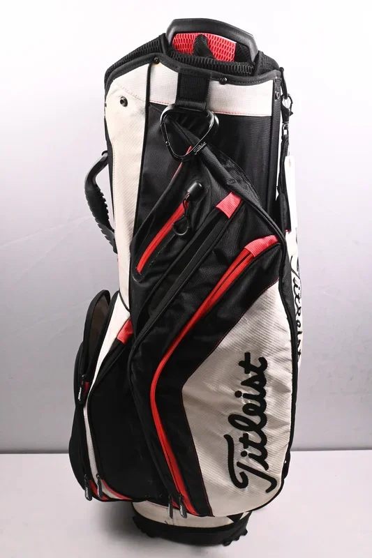 Titleist Cart Bag / 14-Way Divider / Black, White, Red