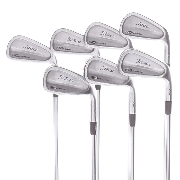 Titleist CB 712 Mens Right Hand Iron 3-9 Steel Stiff – True Temper Dynamic Gold