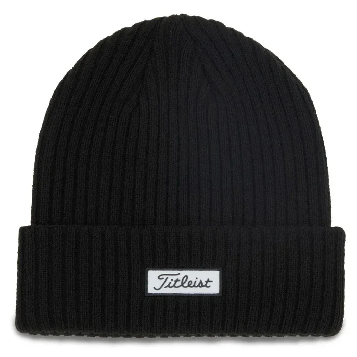 Titleist Charleston Cuff Knit Golf Beanie Black/White – 23 Men