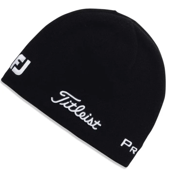 Titleist Merino Wool Beanie – Black/White