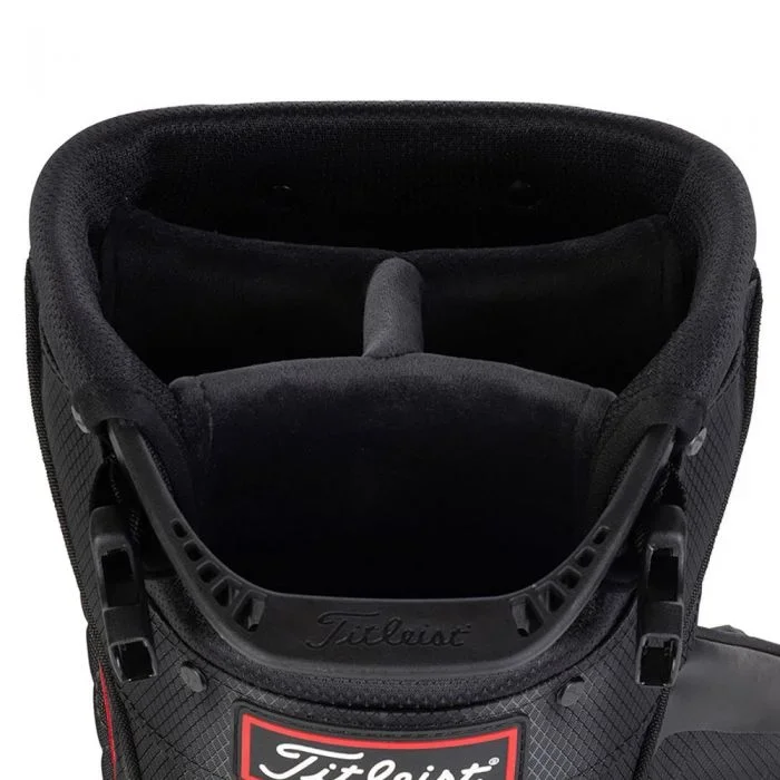Titleist Players 4 Plus StaDry Waterproof Stand Bag – Black/Charcoal/Red