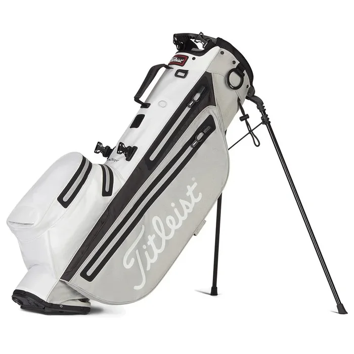 Titleist Players 4 StaDry Waterproof Stand Bag – Grey/White/Black