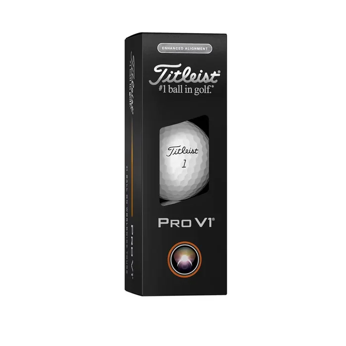 Titleist Pro V1 ’25 Enhanced Alignment Golf Balls – Sleeve