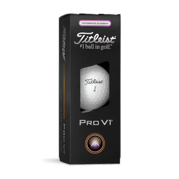 Titleist Pro V1 Performance Alignment Golf Ball – Pink Sleeve