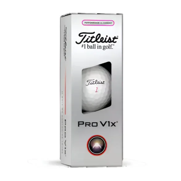 Titleist Pro V1X Performance Alignment Golf Ball – Pink Sleeve