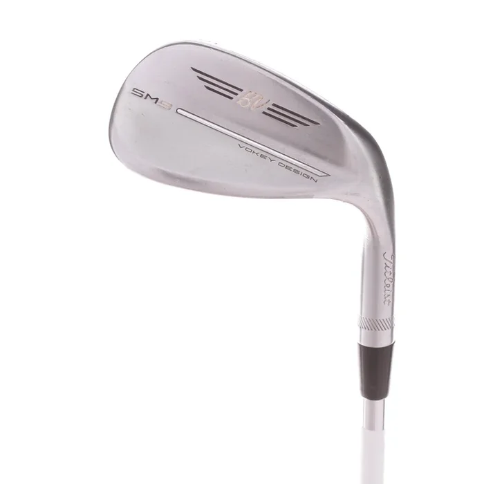Titleist SM9 Tour Chrome Mens Right Steel Sand Wedge 56 Degree 14 Bounce F Grind Wedge – Vokey SM9 Wedge