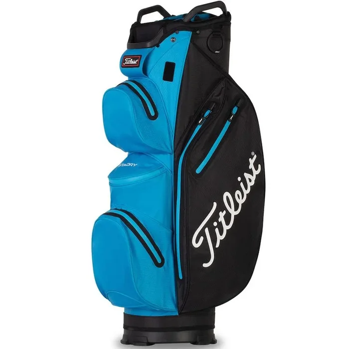 Titleist StaDry Cart 14 Waterproof Cart Bag – Black/Dorado