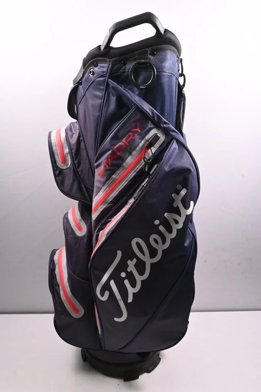 Titleist StaDry Cart Bag / 14-Way Divider / Navy, Grey, Red