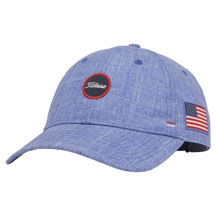 Titleist Stars & Stripes Limited Edition Montauk Breezer Golf Cap Heather Royal/White – 23 Women