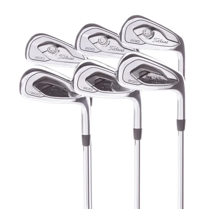 Titleist T200 2019 Model Steel Men’s Right Hand Irons 5-PW Regular – AMT Black R300