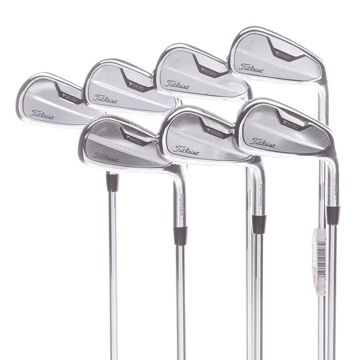 Titleist T200ii Steel Men’s Right Irons 5-GW Stiff – True Temper AMT Black
