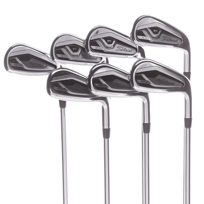Titleist T300ii Steel Mens Right Hand Irons 5-GW Regular – True Temper AMT Red R