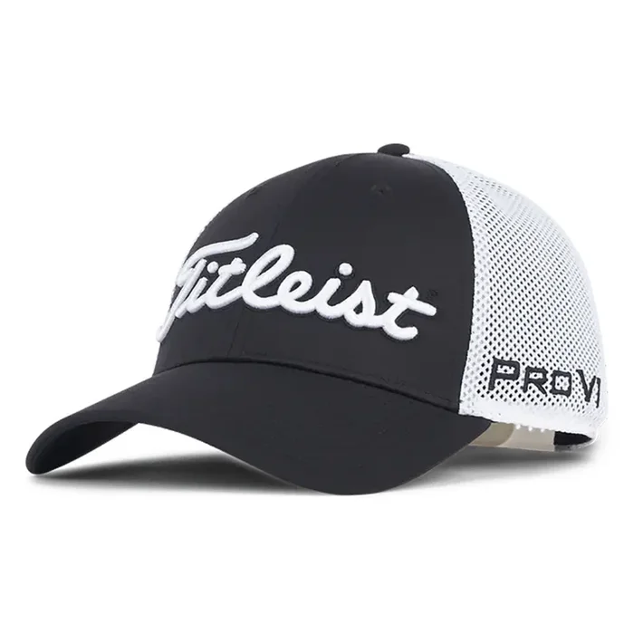 Titleist Tour Performance Mesh Cap – White/Black