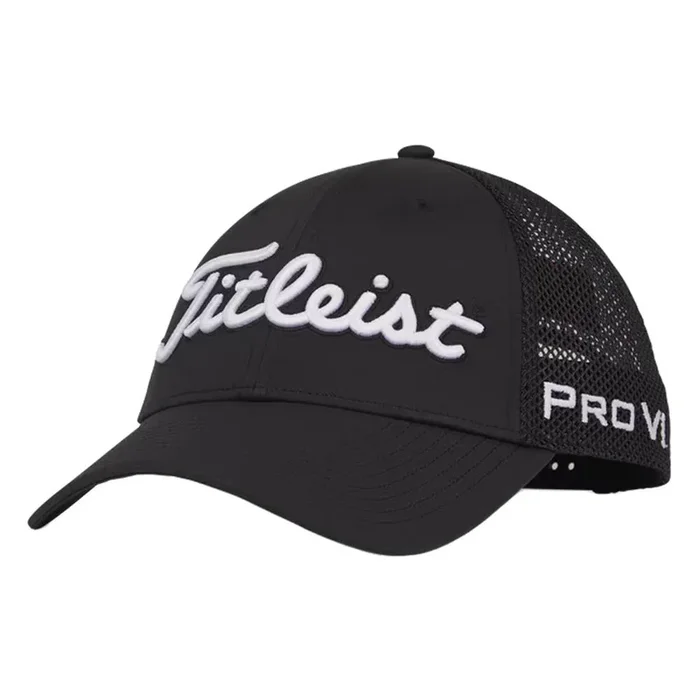 Titleist Tour Performance Mesh Golf Cap Black/White – 24 Men