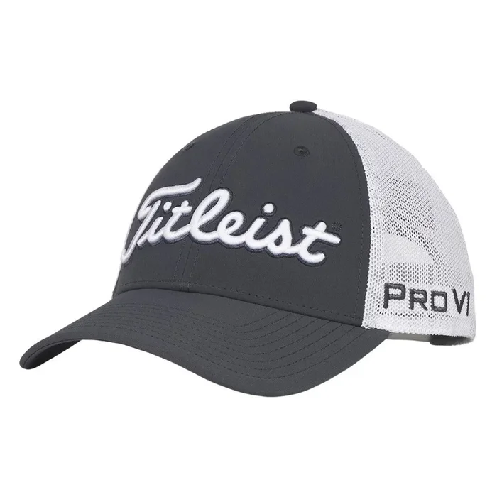 Titleist Tour Performance Mesh Golf Cap Charcoal/White – 25 Men
