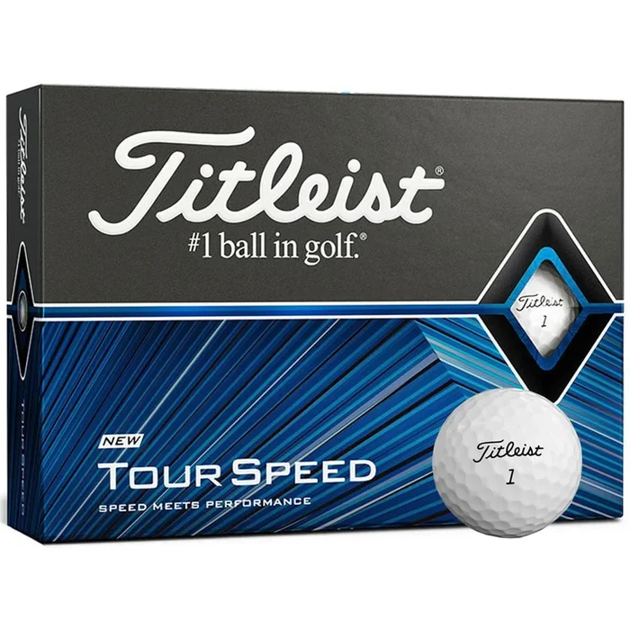 Titleist Tour Speed Golf Balls – White – 12 Pack