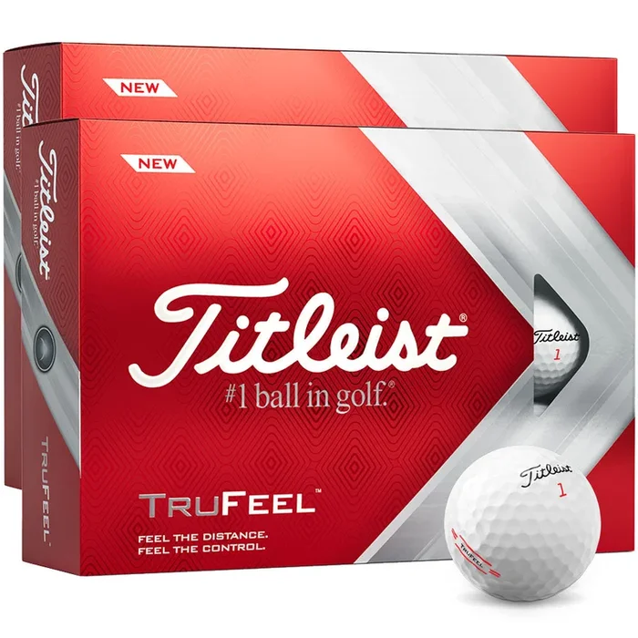 Titleist TruFeel ’22 Golf Balls – White – Double Dozen