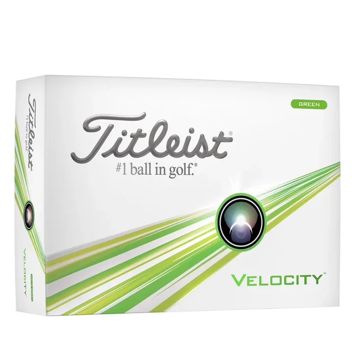 Titleist Velocity ’24 Matte Green Golf Balls – Dozen