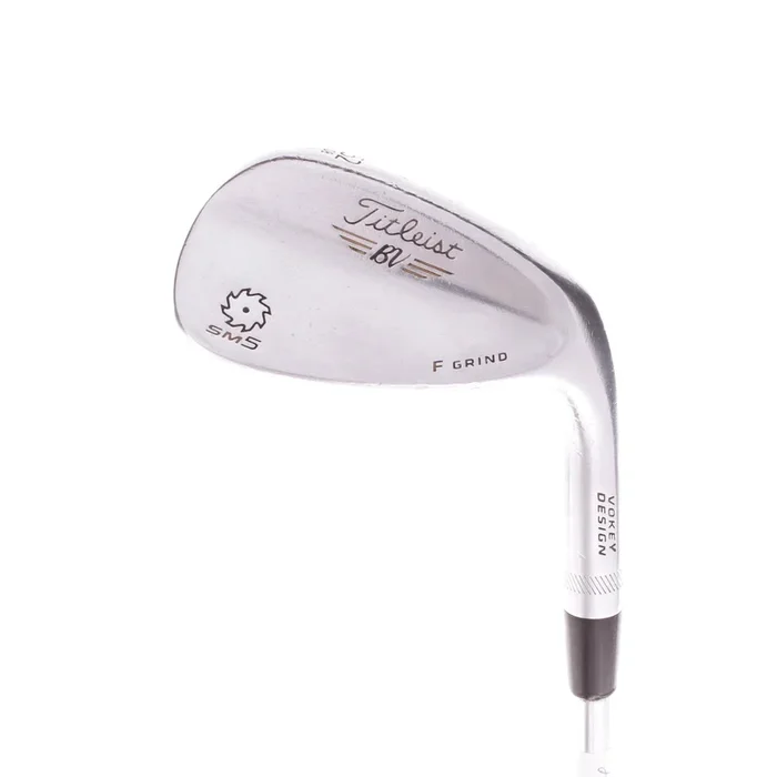 Titleist Vokey SM5 Tour Chrome F-Grind Steel Men’s Right Hand Gap Wedge 52 Degree 8 Bounce Wedge – BV Design