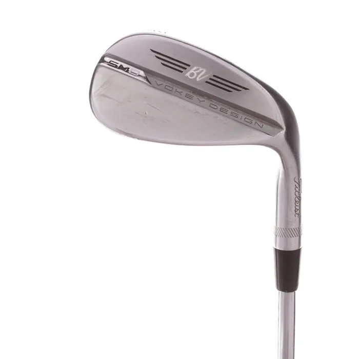 Titleist Vokey SM8 Chrome Steel Men’s Right Gap Wedge 52 Degree 12 Bounce F Grind Wedge – BV Design
