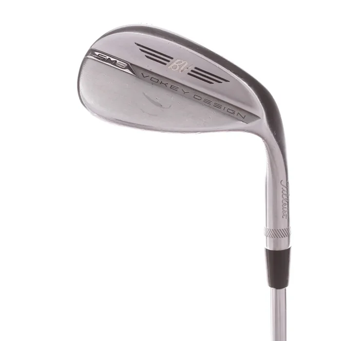 Titleist Vokey SM8 Chrome Steel Men’s Right Lob Wedge 58 Degree 10 Bounce S Grind Wedge – BV Design