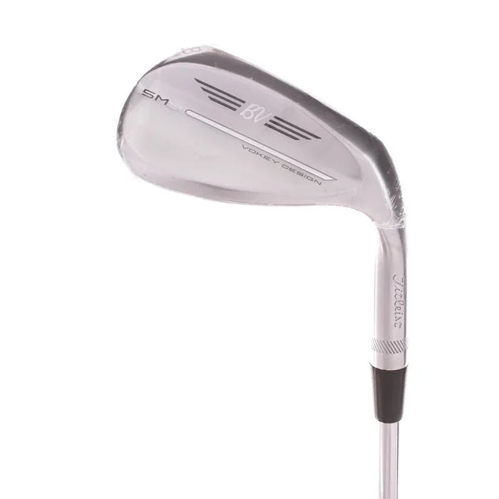 Titleist Vokey SM9 Tour Chrome Steel Men’s Right Lob Wedge 58 Degree 08 Bounce M Grind Stiff – True Temper AMT White S300