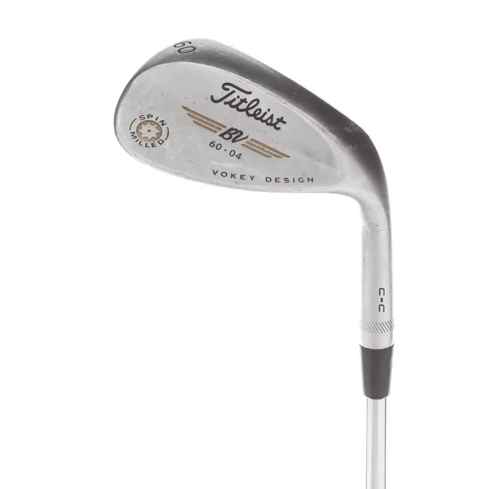 Titleist Vokey Spin Milled Steel Men’s Right Lob Wedge 60 Degree 4 Bounce Stiff – True Temper Dynamic Gold Spinner S300