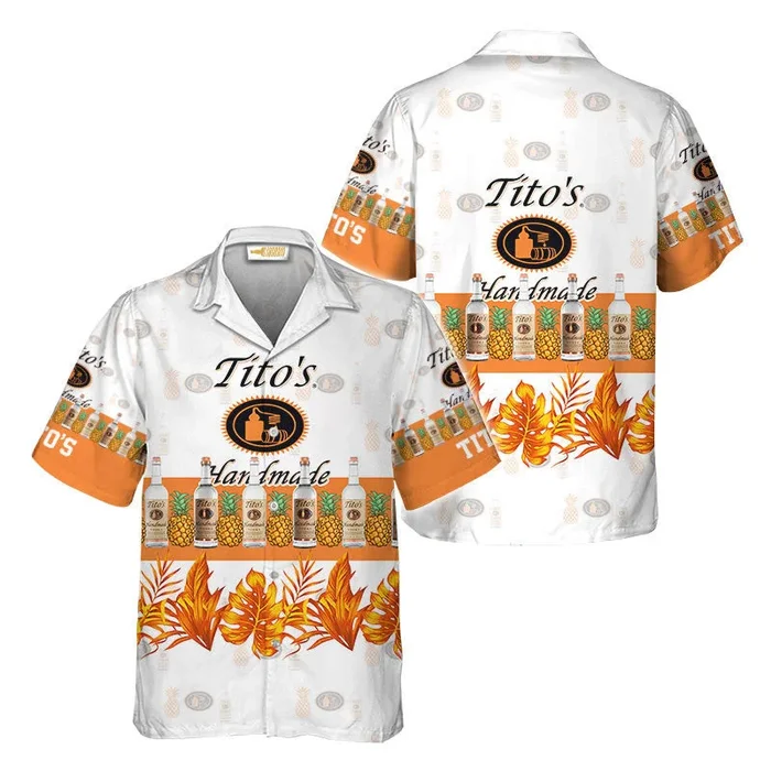 Tito’s Vodka Handmade With Pineapple Hawaiian Shirt – Fanshubus.com