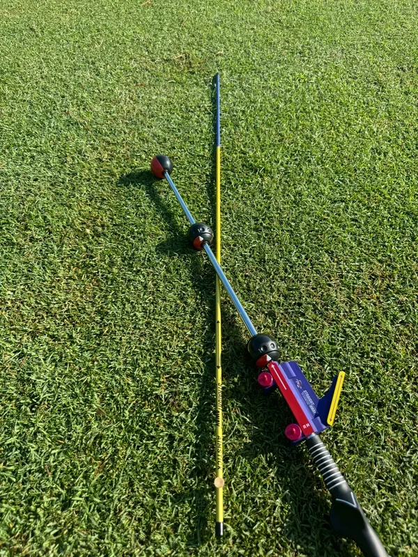 Top Training Aids Bundle: The Straightaway, Swing Setter and Aimstick + Training Grip
