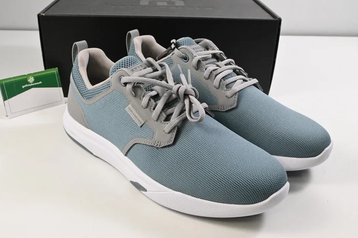 Travis Matthews Daily Pro Hybrid Golf Shoes / Size UK 9 / Blue, Grey & White