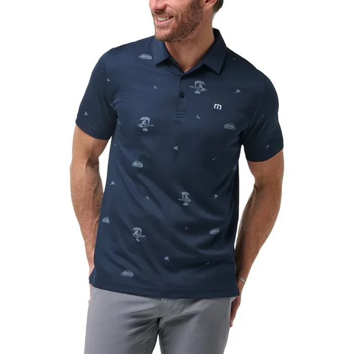 TravisMathew Beach Creature Golf Polo Total Eclipse – SS24 Men