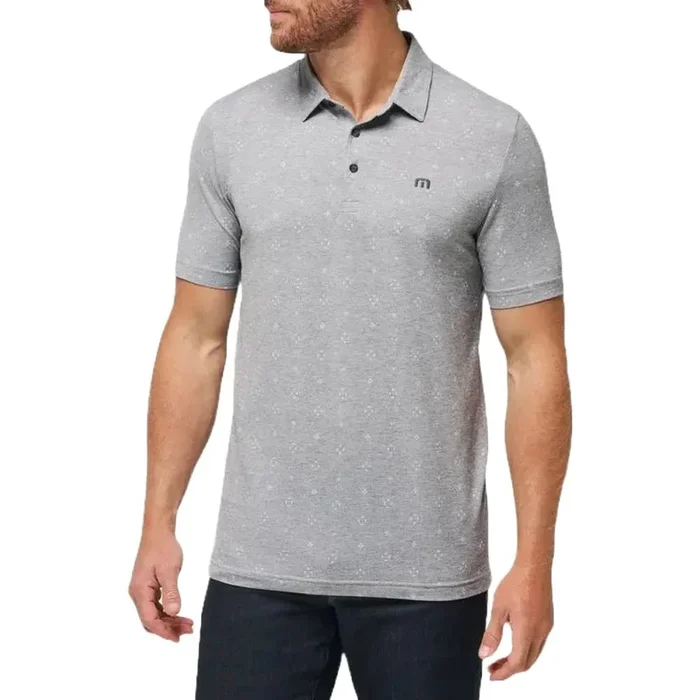 TravisMathew Blacksail Bay Golf Polo Heather Medium Gray – 23 Men