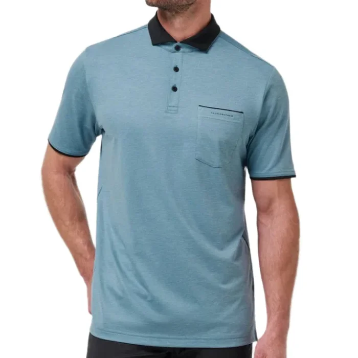 TravisMathew Featherweight Pock Polo – Captains Blue