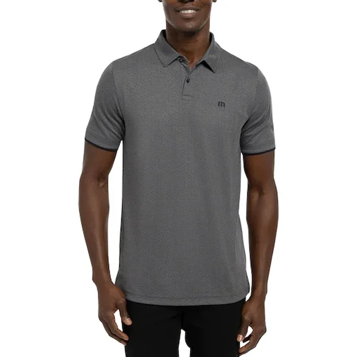 TravisMathew Light Valley Golf Polo Heather Dark Gray – FW22 Men