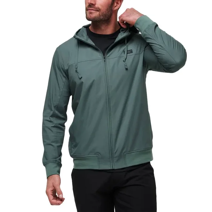 TravisMathew Wanderlust Hoodie Golf Jacket Balsam Green – FW24 Men