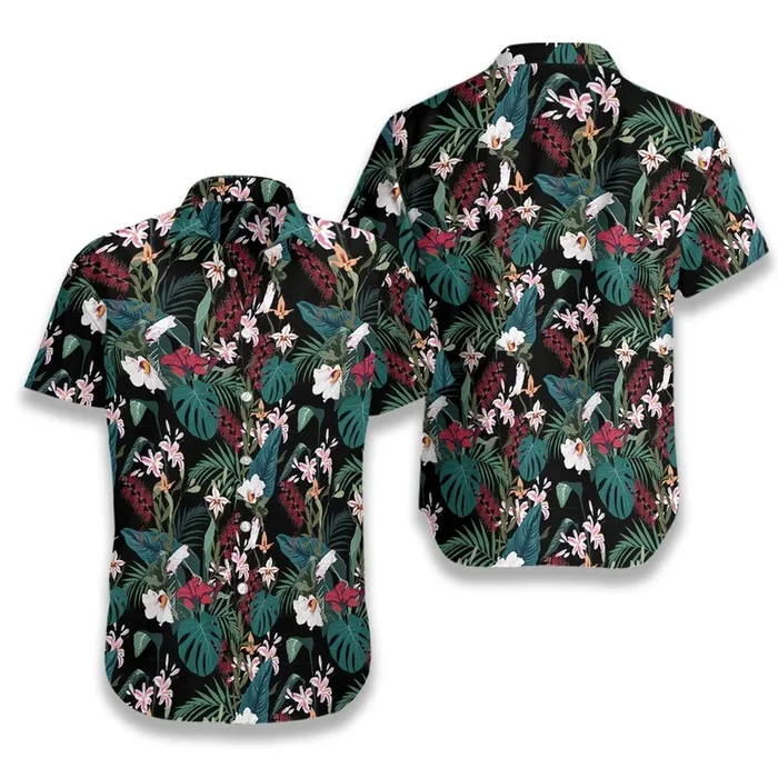 Tropical Seamless Hawaiian Shirt | For Men & Women | Adult |- For men and women – Fanshubus – Fanshubus.com