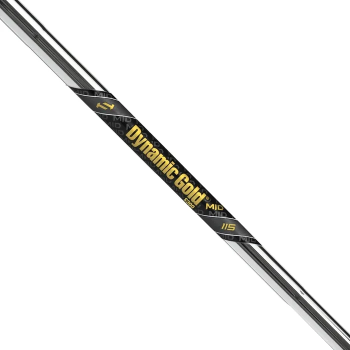 True Temper Dynamic Gold MID 115 Iron Steel Shaft (0.355″ Tapered Tip)