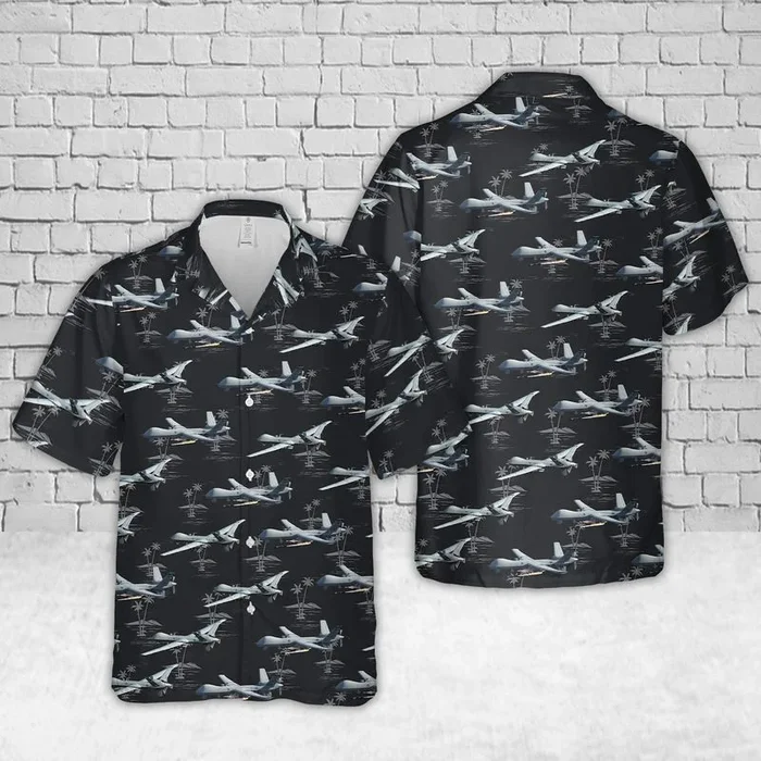 U.S. Air Force MQ-9A Reaper Hawaiian Shirt – Fanshubus.com