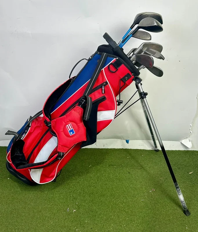 U.S Kids Golf Bag – Includes Complete Right-Handed U.S Kids Junior Golf Set