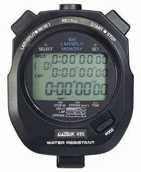 Ultrak 100 Memory Stopwatch | Black or Yellow Available | Water Resistant