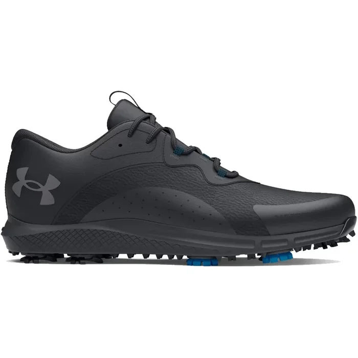 Under Armour Charged Draw 2 Wide Spiked Waterproof Shoes – Black/Black/Titan Gray